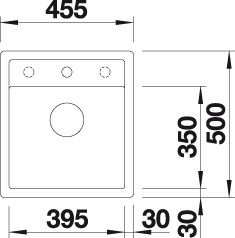 Мойка Blanco Dalago 45 F схема 3