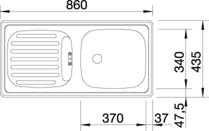 Мойка Blanco Flex 511917 схема 3