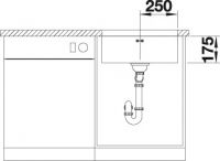 Мойка Blanco Supra 500-U 518206 с клапаном-автоматом схема 5