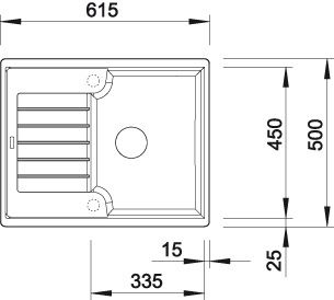 Мойка Blanco Zia 40S 520624 схема 4