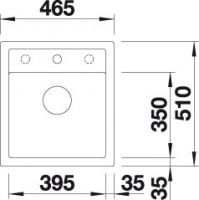 Мойка Blanco Dalago 45 520543 схема 3