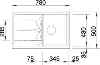 Мойка Blanco Metra 45S схема 3