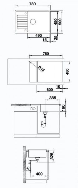 Кухонная мойка Blanco Zia XL 6S Compact ФОТО