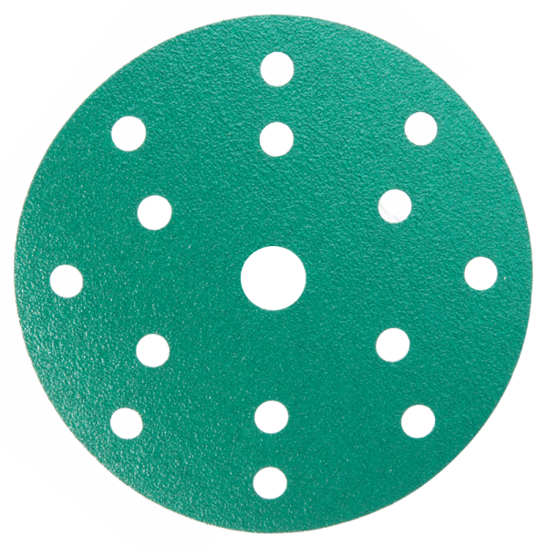 Hanko DC341 Film Green Шлифовальный диск, 15 отверстий, Р800, 150мм., в упаковке 100шт.