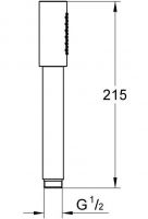 Ручной душ Grohe Sena 28034000 схема 1