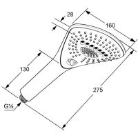 Ручной душ Kludi Fizz 6770005-00 схема 4