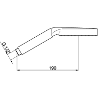 Ручной душ Cisal Shower DS01424021 с тремя типами струи схема 2