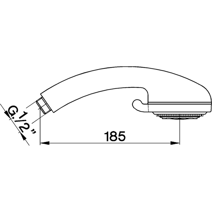 Ручной душ Cisal Shower DS01413021 с тремя режимами схема 2