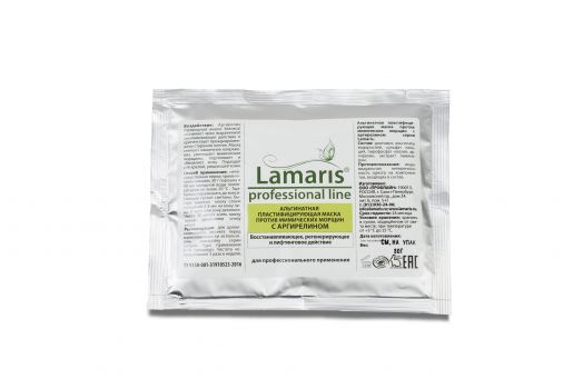Альгинатная маска с аргирелином против мимических морщин Lamaris - 30,180,400 г