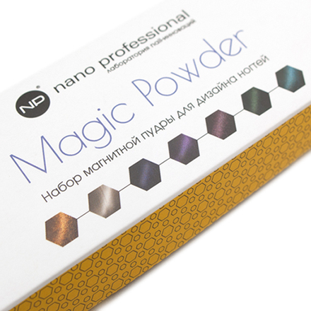 Nano Professional, Набор магнитной пудры Magic Powder, 7х1 г