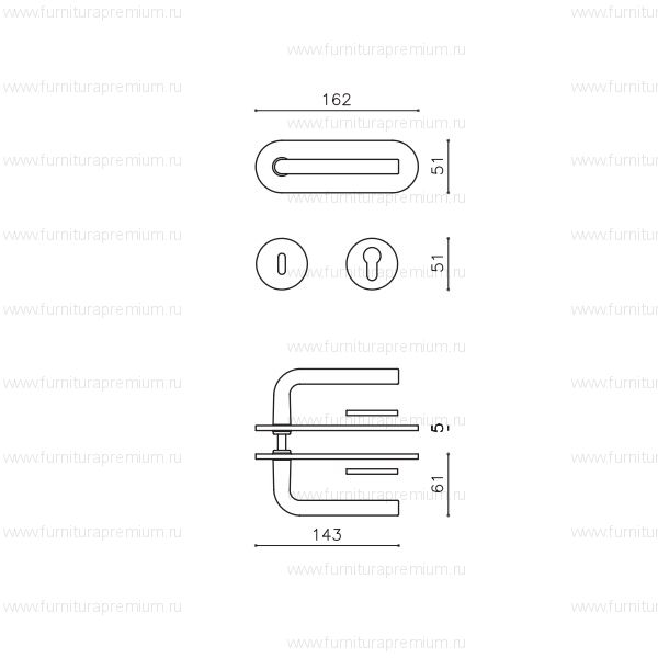 Ручка Olivari Raffaella M128P