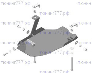 Защита заднего дифференциала, Motodor, сталь 2мм