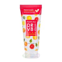 FarmStay Пенка для умывания с витаминным комплексом DR-V8 Vitamin Foam Cleansing, 100 мл