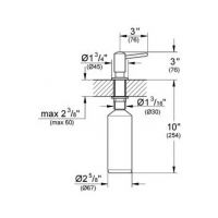 Дозатор жидкого мыла Grohe Contemporary 40536DC0 схема 2