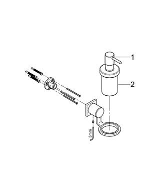 Дозатор для жидкого мыла Grohe Allure 40363000 ФОТО