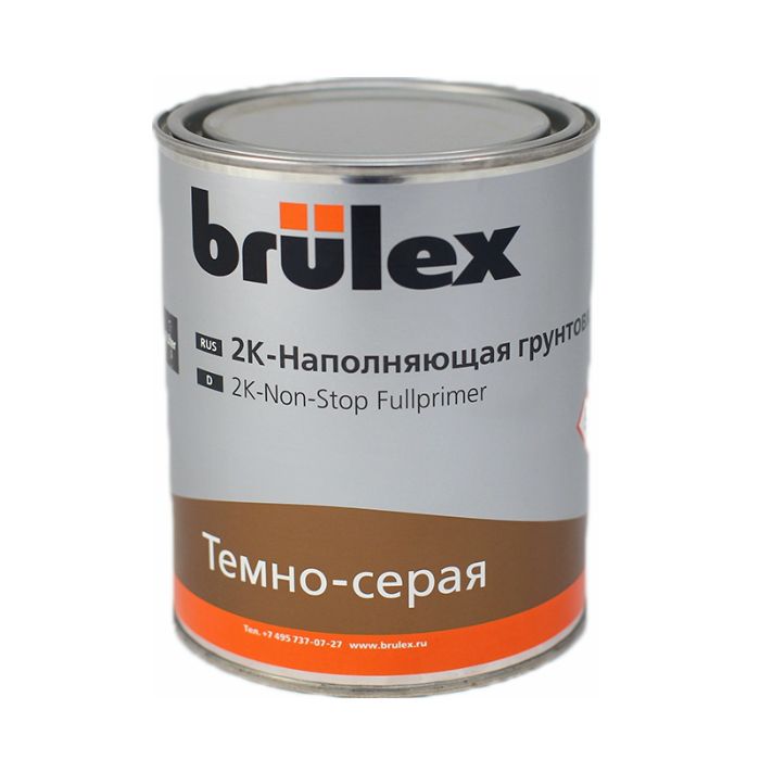 Brulex 2K Nonstop Fullprimer, название цвета "Темно-серый", объем 1л.