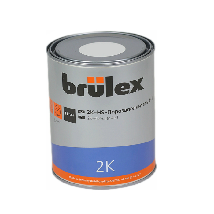 Brulex Порозаполнитель 4+1 2К HS, название цвета "Светло-серый", объем 1л.