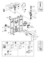 Инсталляция для подвесного унитаза Grohe Rapid SL 39140000 схема 3