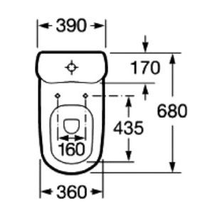 Сиденье для унитаза с крышкой Roca Giralda 801461004 standart схема 2
