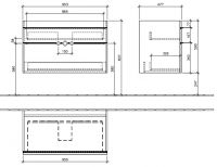 Тумба под раковину Villeroy&Boch Venticello A926 01DH схема 4