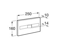 Кнопка смыва Roca PL2 890096100 одинарная схема 2