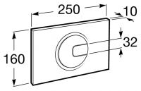 Кнопка смыва Roca PL4 Dual 890098002 схема 2