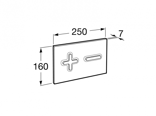 Кнопка смыва Roca PL6 Dual 890085005 ФОТО