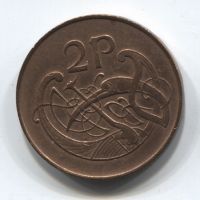 2 пенса 1971 Ирландия