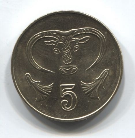 5 центов 2004 года Кипр