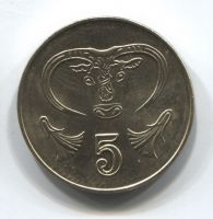 5 центов 2004 года Кипр