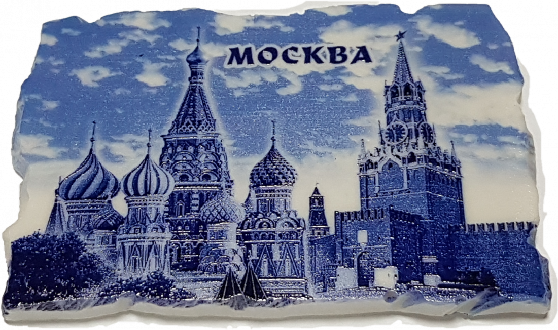 Магнит Москва Гжель