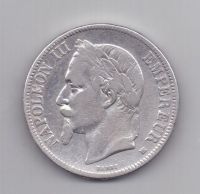 5 франков 1867 года Страсбург Франция