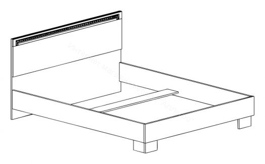 Кровать "Гертруда" М8 1600