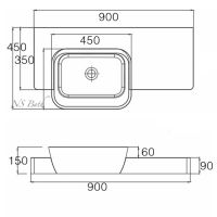 схема раковины NS Bath NSS-9045