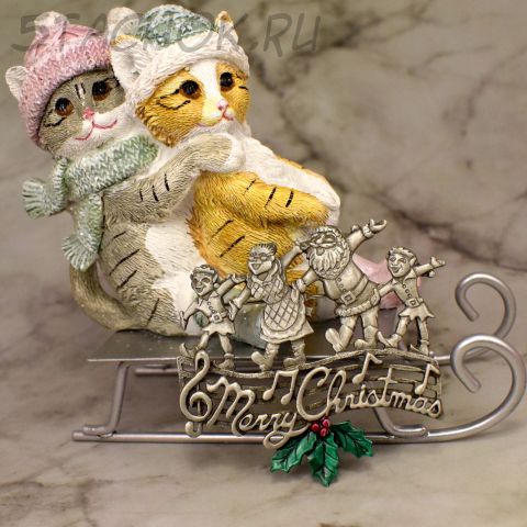 Брошь "Счастливого музыкального Рождества" (JJ США)