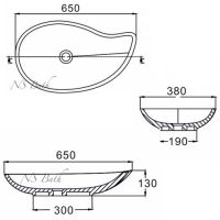 схема раковины NS Bath NST-6538