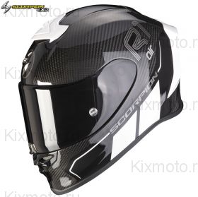 Шлем Scorpion EXO-R1 Air Carbon Air Corpus II, Черно-белый