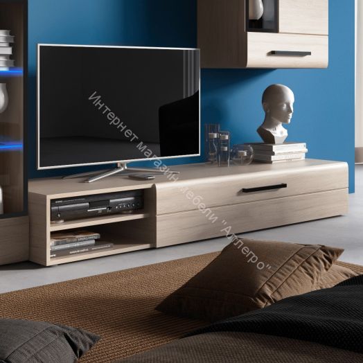 Тумба «Кёльн» 1750 Белый Аляска/ Белый глянец, Дуб Сонома