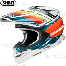 Шлем Shoei VFX-WR Pinnacle, Бело-сине-оранжевый