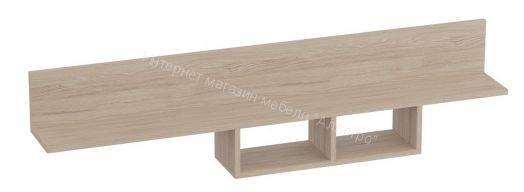 Полка «Кёльн» 1380 Белый Аляска/ Белый глянец, Дуб Сонома