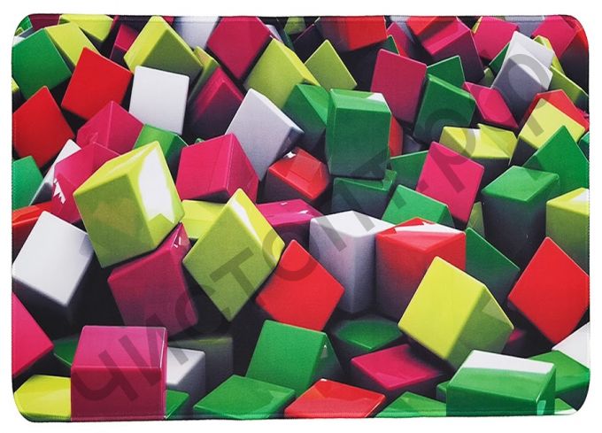 Коврик для мыши OT-PCM61 (Кубики, 25*35см)