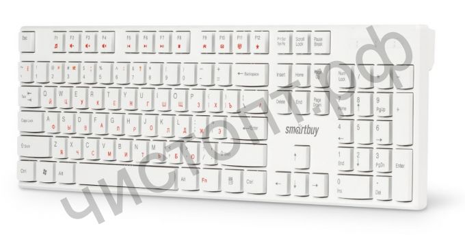 Клавиатура провод. Smartbuy ONE 238 USB белая (SBK-238U-W)