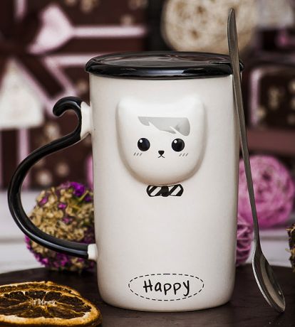 Кружка Котик с хвостом 4