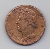 10 сантимов 1827 Французские колонии в Америке AUNC