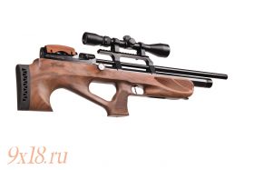 Винтовка пневматическая буллпап (bullpup) PCP Kuzey K 30 - Кузей К 30 калибр 6.35 мм, ореховое ложе