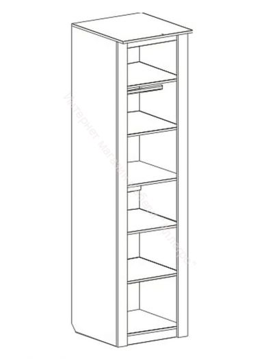 Шкаф 1-дверный  «Элана» со светильником