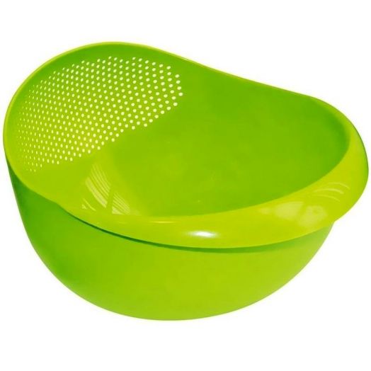 Миска-дуршлаг 2 в 1, цвет Зелёный