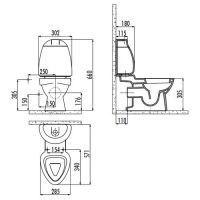 схема унитаза Creavit Cocuk CK310