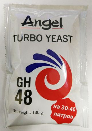 Спиртовые турбо дрожжи Angel Turbo 48, 130 г