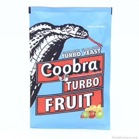 Спиртовые турбо дрожжи Coobra Turbo Fruit, 40 г